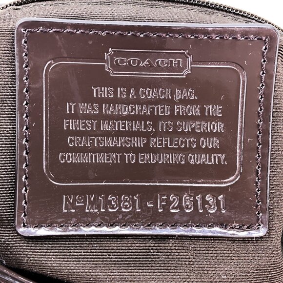 COACH Signature CC Strip Devin Brown Shoulder Bag - M1381-F26131 - Picture 2 of 11